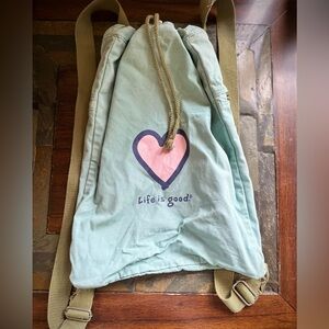 Life is Good backpack